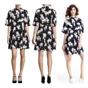 kate spade new york Black Posy Floral Swing Dress